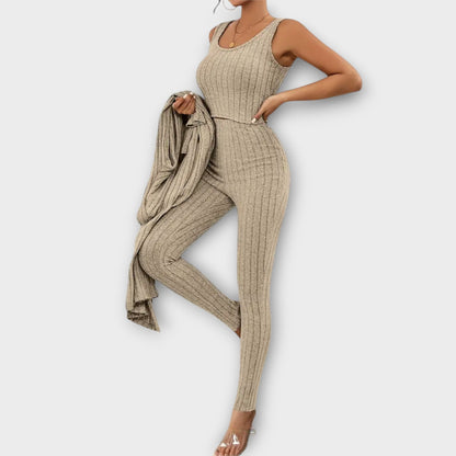 Elisa Striped Three-Piece Set